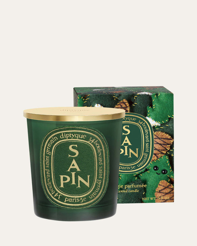 Limited Edition Sapin (Pine Tree) Scented Candle with Lid, 6.5 oz.